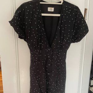 Marine Layer Skater Dress with Tie Back, Large